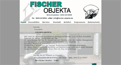 Desktop Screenshot of fischer-objekta.de