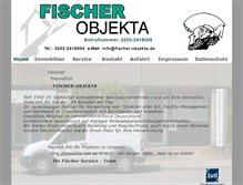 Tablet Screenshot of fischer-objekta.de